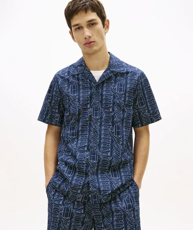 TOMMY HILFIGER Tommy Jeans Camicia a maniche corte con stampa Uomo