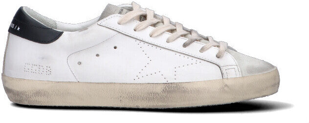 GOLDEN GOOSE SUPER-STAR SKATE Sneaker uomo bianca/nera in pelle SNEAKERS