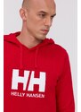 Helly Hansen felpa in cotone HH LOGO HOODIE uomo 53289