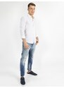 Original Wearing Camicia Slim Classiche Uomo Bianco Taglia Xl