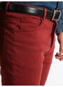 Enos Pantaloni Chino Casual Uomo Rosso Taglia 48