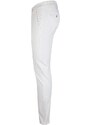 Baci & Abbracci Pantaloni In Cotone Slim Fit Casual Uomo Bianco Taglia 44