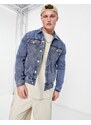 New Look - Giacca di jeans lavaggio azzurro-Blu