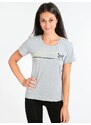 Millennium T-shirt Donna In Cotone Elasticizzato Grigio Taglia S