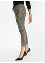 Fashion Pantaloni Maculati Slim Fit Casual Donna Multicolore Taglia L