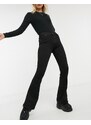 Dr Denim - Macy - Jeans a zampa vita medio alta nero scuro