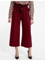 Solada Pantaloni Donna Culotte Tinta Unita Casual Rosso Taglia Unica