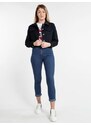 Solada Giacca In Jeans Corta Oversize Donna Blu Taglia S