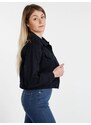 Solada Giacca In Jeans Corta Oversize Donna Blu Taglia S