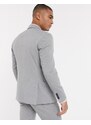 Selected Homme - Giacca da abito stretch slim grigio chiaro