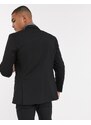 Selected Homme - Giacca da abito slim elasticizzata nera-Nero