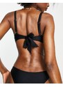 Ivory Rose Coppe Grandi - Top bikini con ferretto Mix and Match nero