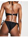 Ivory Rose Taglia Comoda - Slip bikini Mix and Match nero con laccetti