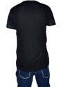 Malu Shoes T-shirt uomo nero basic con stampa tour eiffel made in italy cotone man moda giovanile estate