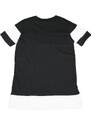 Malu Shoes T-Shirt maglietta bicolore nero bianco made in italy collo rotondo borchie cucito artigianalmente moda estate