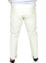 Malu Shoes Pantaloni Jeans beige uomo art 03945 denim biker chiusura con bottone e cerniera. Cinque tasche. strappo moda c