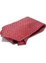Malu Shoes Set cravatta pochette e gemelli in cotone bordeaux con dettagli tono su tono confezione regalo per professionisti