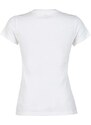 New Balance Essentials Stacked Logo T-shirt Donna Con Stampa Manica Corta Bianco Taglia L