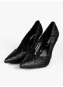 La Donna Moda Decolletè Glitter Con Tacco a Spillo Decolleté Nero Taglia 36