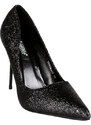 La Donna Moda Decolletè Glitter Con Tacco a Spillo Decolleté Nero Taglia 36