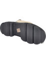 Malu Shoes Stivaletti donna platform zip frontale boots combat panna nero impermeabile fondo alto carrarmato moda tendenza
