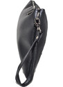 Malu Shoes Pochette uomo a mano nero rettangolare con zip e chiusura a portafoglio comodo portaoggetti glamour