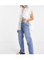 ASOS Petite ASOS DESIGN Petite - Jeans dritti stile anni '90 blu medio