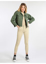 Solada Giacca Donna In Jeans Con Strappi Verde Taglia L