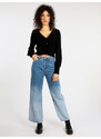 Premium Jeans Donna a Gamba Larga Zampa Taglia Xs