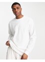 Nike - Premium Essentials - T-shirt oversize pesante bianca a maniche lunghe-Bianco