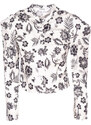 GLAMOROUS Camicia in Cotone Bianca Paisley