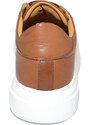 Malu Shoes Scarpa sneakers Paul 4190 uomo basic vera pelle lacci basic comodo fondo in gomma sportiva cuoio moda casual