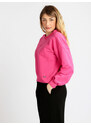 Baci & Abbracci Felpa Cropped In Cotone Sportive Donna Fucsia Taglia M