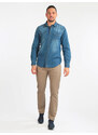 Coveri Contemporary Camicia Uomo In Jeans a Manica Lunga Classiche Taglia Xl