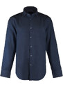 Coveri Collection Camicia Uomo Misto Lino Regular Fit Classiche Blu Taglia M