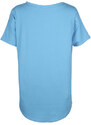 Solada T-shirt Donna Oversize Manica Corta Blu Taglia Unica