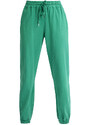 New Collection Pantaloni Donna Sportivi In Felpa e Shorts Verde Taglia Unica