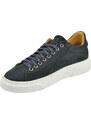 Malu Shoes Scarpa paul 4190 uomo basic vera pelle blu nabuk lacci basic comodo fondo in gomma moda casual