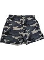 Malu Shoes Costume uomo grigio fantasia militare box con rete interna pantaloncino corto laccio made in italy asciugatura rapida