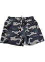 Malu Shoes Costume uomo grigio fantasia militare box con rete interna pantaloncino corto laccio made in italy asciugatura rapida
