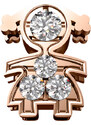 Donnaoro elements Charm bimba donna Elements in oro rosa e diamanti dchf9210.001