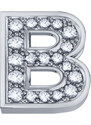 Donnaoro elements Charm unisex Elements lettera B in oro bianco e diamanti dchf3319b.002