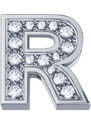 Donnaoro elements Charm unisex lettera R Elements in oro bianco e diamanti dchf3319r.002