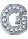 Donnaoro elements Charm Elements unisex lettera G in oro bianco e diamanti dchf3319g.002