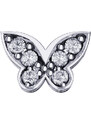 Donnaoro elements Charm farfalla galatea in oro bianco e diamanti Elements donna dchf6531.002