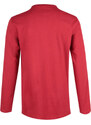 Baci & Abbracci Maglietta Uomo In Cotone T-shirt Manica Lunga Rosso Taglia Xxl