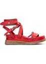 A.S.98 sandali LAGOS in pelle rossa