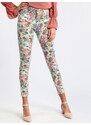 Solada Pantaloni Slim Con Stampa Floreale Casual Donna Multicolore Taglia Xs