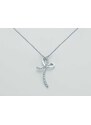 Collana Yukiko croce pendente con diamanti cld3806y