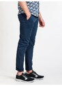 Baci & Abbracci Pantaloni In Cotone Slim Fit Casual Uomo Blu Taglia 46
